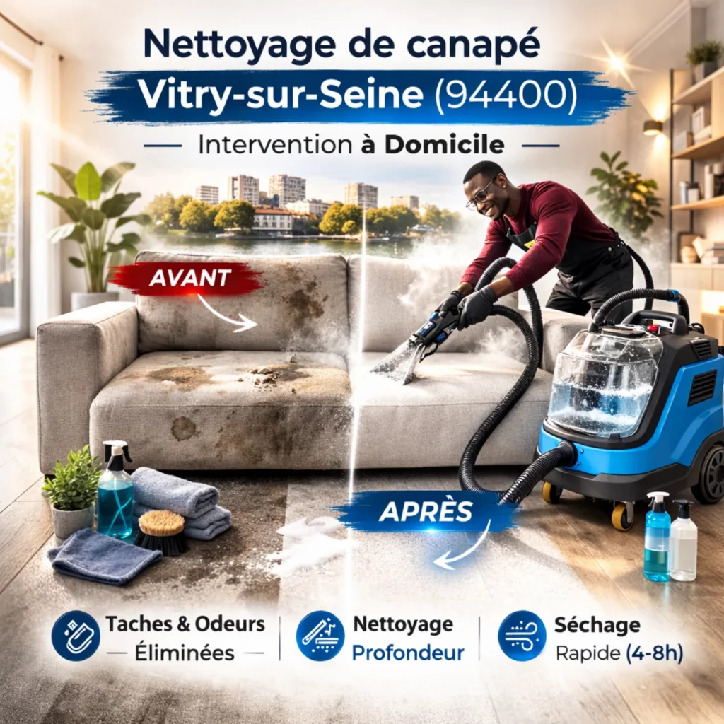 Nettoyage de canapé Vitry-sur-Seine