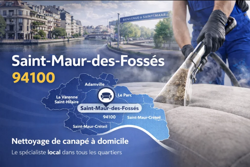 Nettoyage de canapé Saint-Maur-des-Fossés (94100)
