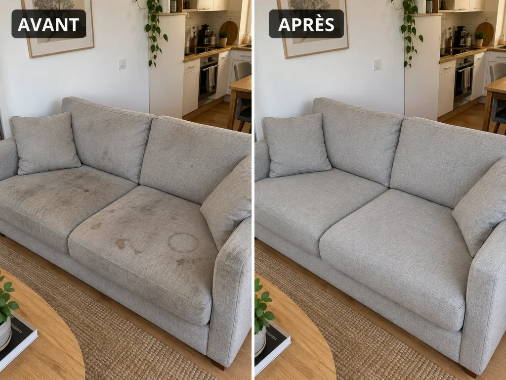 Comment nettoyer un canapé en tissu très sale ?